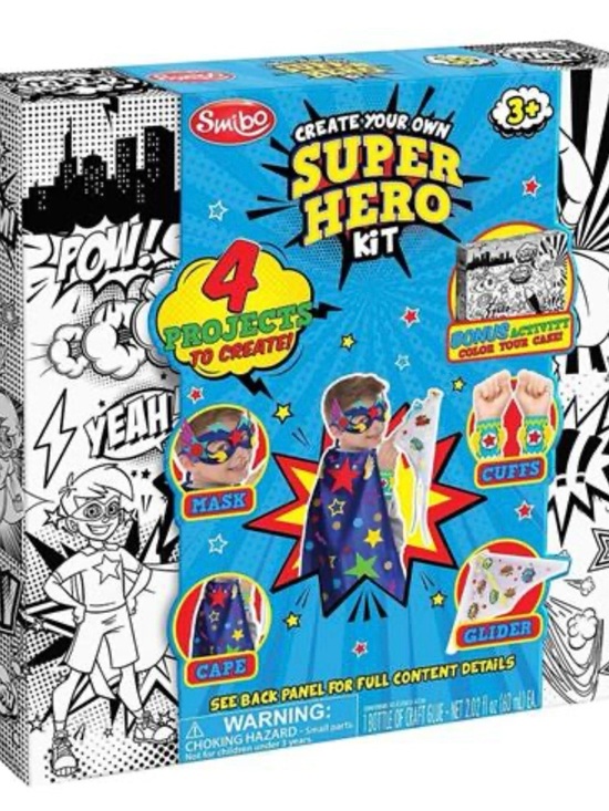 simb Other - Create-Your-Own Superhero Costume Kit - Bright Blue Star Mask & Accessories